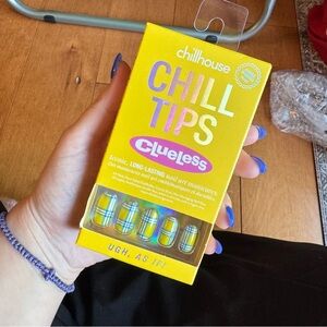 Hill House Clueless Press-On Nails - Vibrant Yellow and Blue